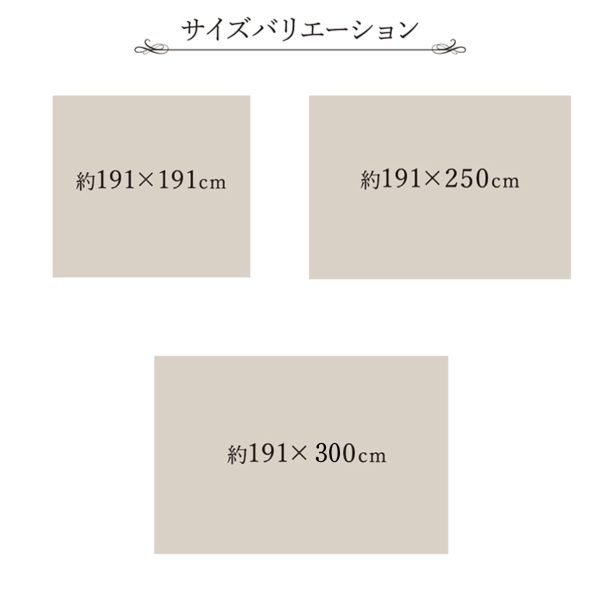 い草上敷き 純国産 袋織 い草ラグカーペット DX京刺子 約191×191cm 裏貼りあり Discount